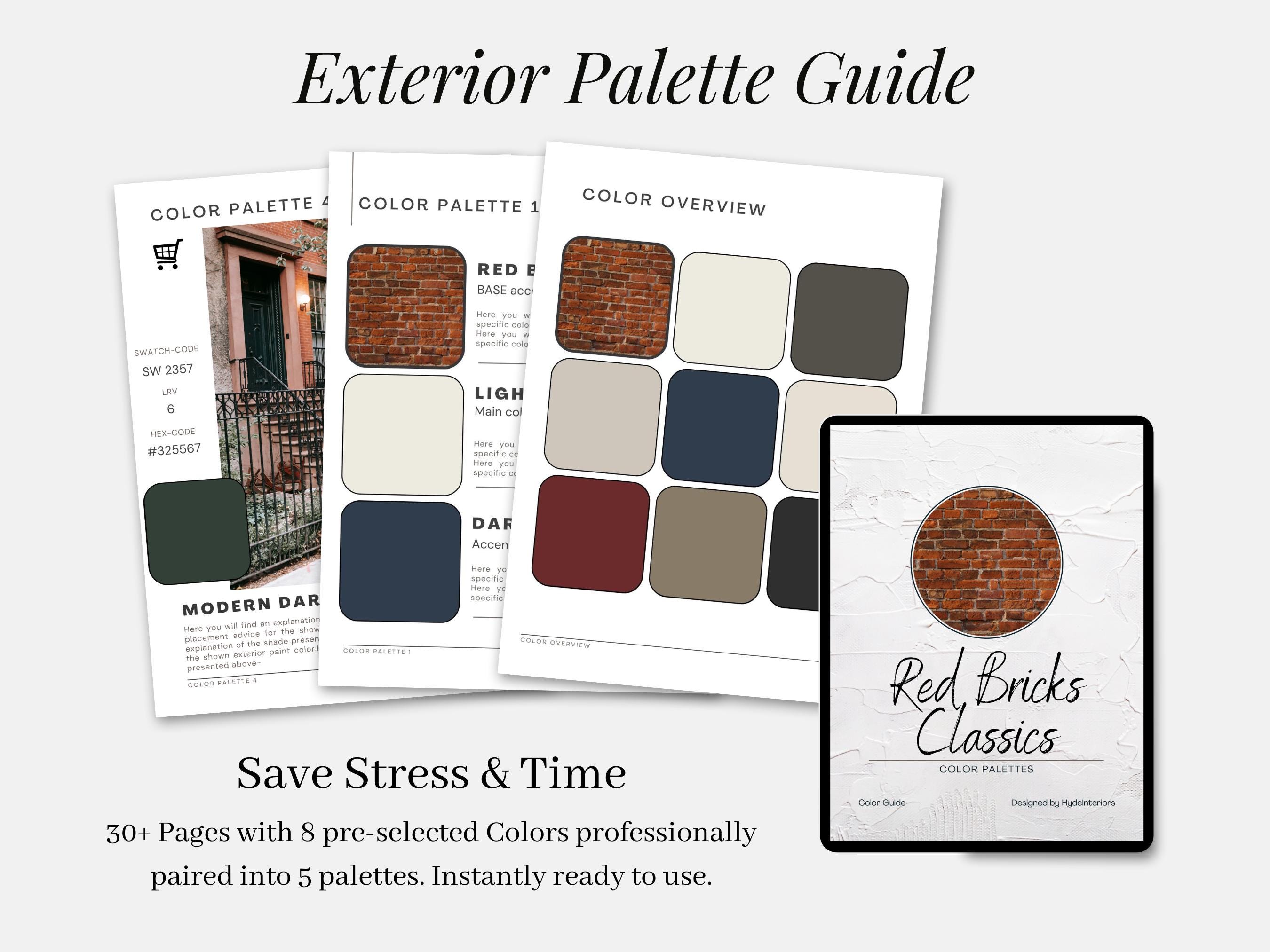 Exterior Palette Sherwin Williams Paint RED BRICKS CLASSICS Whole House ...