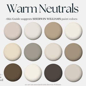 Sherwin-Williams color paint, 12 Sherwin Williams colors: Warm Neutrals for your whole house, homely design, designers interior paints