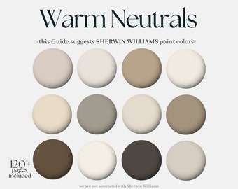 Sherwin-Williams color paint, 12 Sherwin Williams colors: Warm Neutrals for your whole house, homely design, designers interior paints