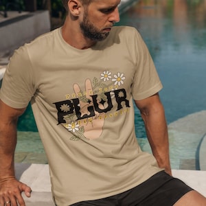 PLUR tee, Peace shirt, Peace love unity respect, Festival wear, rave wear, festival shirt, rave shirt, hippy shirt, peace apparel