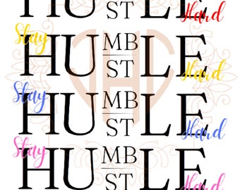 Stay Humble Hustle Hard SVG - Etsy