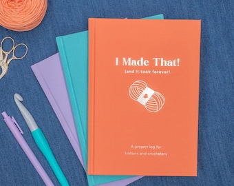 Knitting Project Log | Crochet Project Log | Knitting Journal | Crochet Journal | Gift for Crocheter | Gift for Knitter |Summer Day Crochet