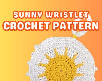 Sunny Wristlet Bag Crochet Pattern / Summer Crochet Pattern / Purse Crochet Pattern / Crochet Bag / Summer Day Crochet / Sun Crochet Pattern