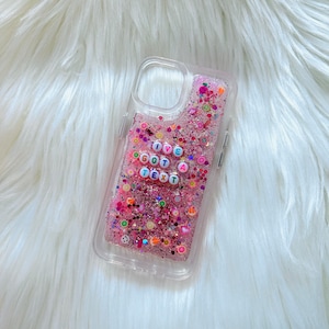 Custom Sparkle Glitter Resin Phone Case