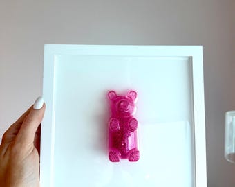 Gummy Bear Resin Wall Art: 3D Pop Art