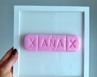 Giant Pink Xanax Pill 3D Resin Pop Art Wall Hanging