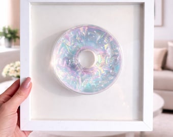 Iridescent Clear Candy Wall Art, Life Saver, 3D Pop Art