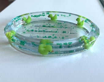 Rubber Duck Resin Bar Soap Dish