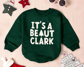 It's a Beaut Clark Christmas Baby Romper: Funny Winter Bodysuit