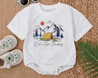 Camping Baby Romper: Crawl Walk Camp Adventure Outfit