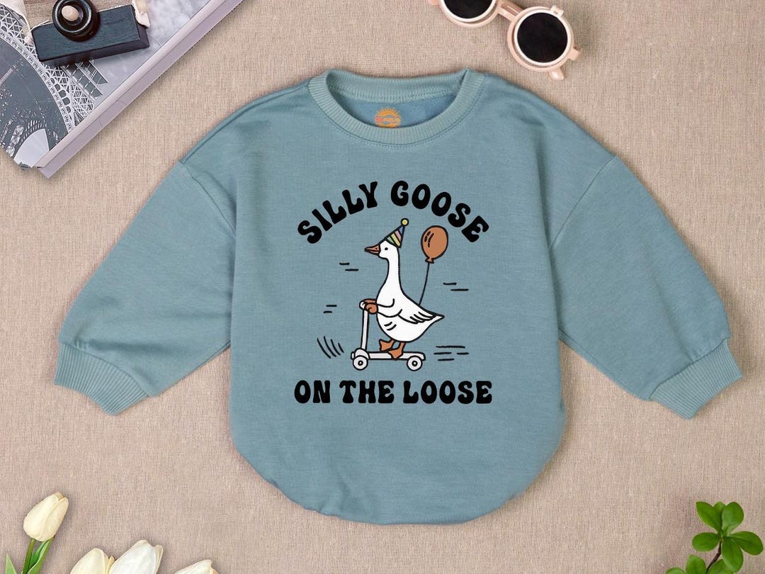 Baby Fake 2Pcs Lovely Goose Romper