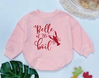 Belle of the Boil Crawfish Baby Romper: Louisiana Shrimp Festival Outfit