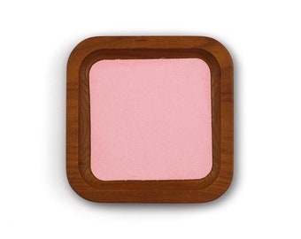 Schmucktablett rosa | Ringschale Walnuss & Rosa | Holztablett klein | Uhren Ablage Holz