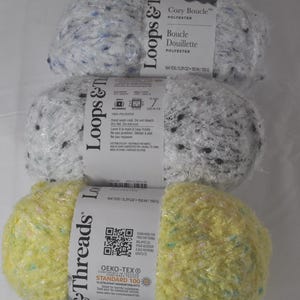Loops & Threads Cozy Boucle Yarn: Bulky Weight 5, 100% Polyester