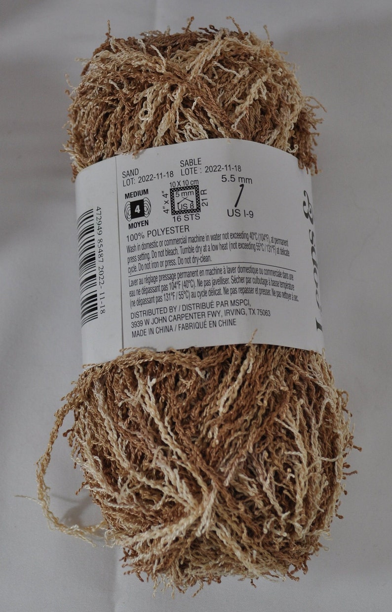 Loops and Threads Squeaky Clean Scrubby Type Yarn 78 Yards of Polyester