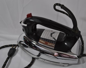 Vintage 1960's General Electric Steam Iron Model 16F60 in Working Condition