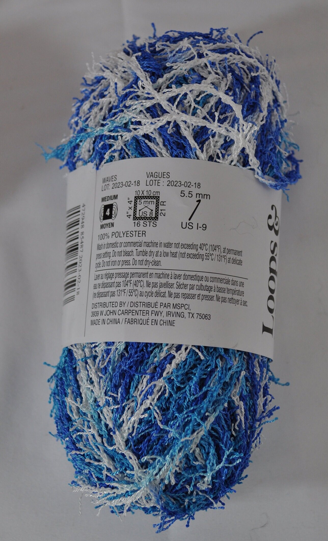 Loops and Threads Squeaky Clean Scrubby Type Yarn 78 Yards of Polyester ...