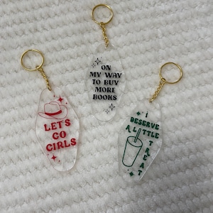 Acrylic Motel Style Keychain