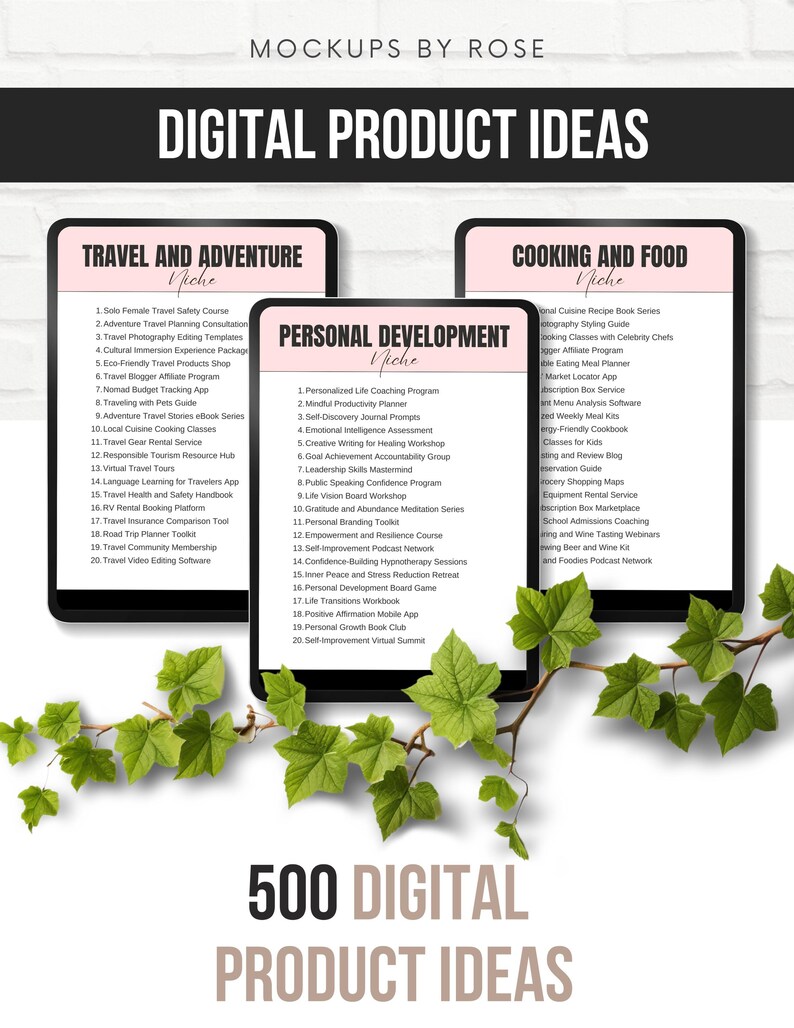 500 Digital Product Ideas Mrr Master Resell Rights And Plr Private