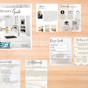 Canva template real estate, digital download buyers guide, real estate template
