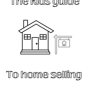 Home-Selling-Leitfaden für Kinder interaktives Malbuch für Makler