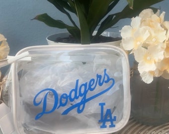 LA Dodgers clear square bag