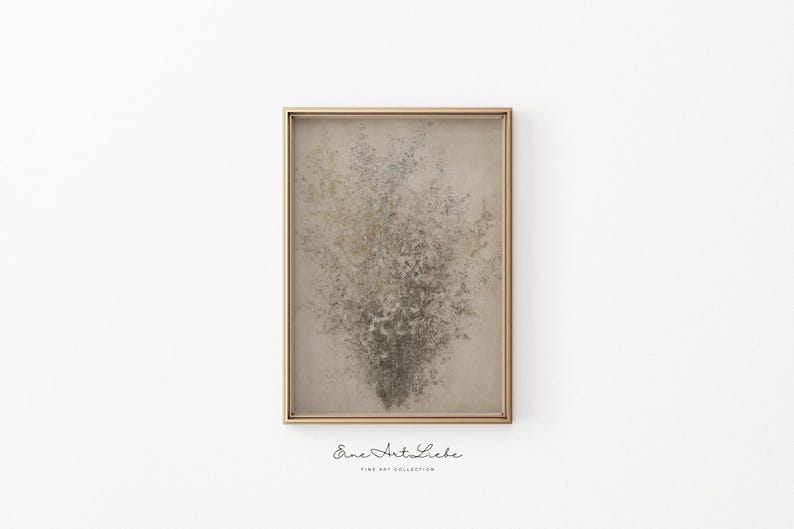 Vintage Wildflower Botanical Art Print: Neutral Decor (Digital Art) image 3