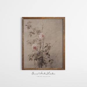 Printable Rose Art Elegant Botanical Art Print  (Digital) EAL_342