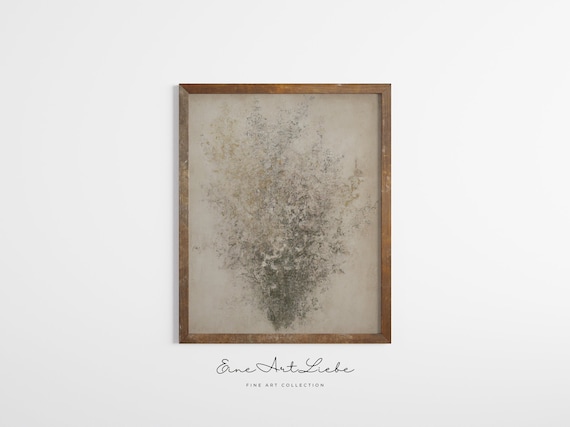 Vintage Wildflower Botanical Art Print: Neutral Decor (Digital Art)