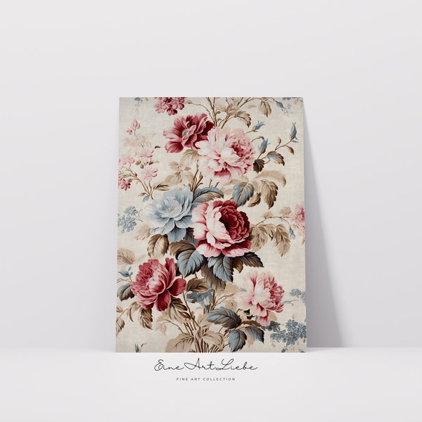 Druckbare Blumenkunst / Botanische Wandkunst / Floral / Blumenmuster / Tapisserie / Sofort Download