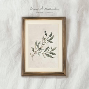 Olive Branch Print Botanical Art Print Kitchen Art Print French Country Prints Farmhouse Decor Print Olive Branch Printable EAl_446