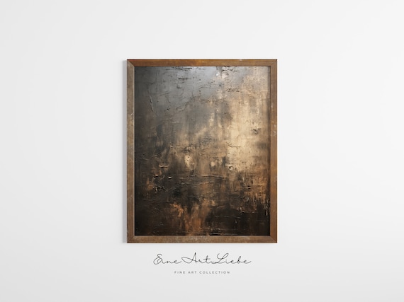 Dark Wabi Sabi Art Print Modern Abstract Wall Art Contemporary Wall Art Print Japandi Modernism Digital Art
