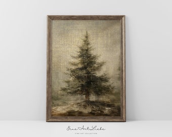 Printable Tree Art / Rustic Tree Prints / Printable Moody Tree / Farmhouse Prints / Vintage Tree Prints /  Digital / EAL_213