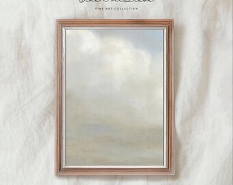 Minimalistic Vintage Cloud Print: Kids Room Wall Art (Digital Download)