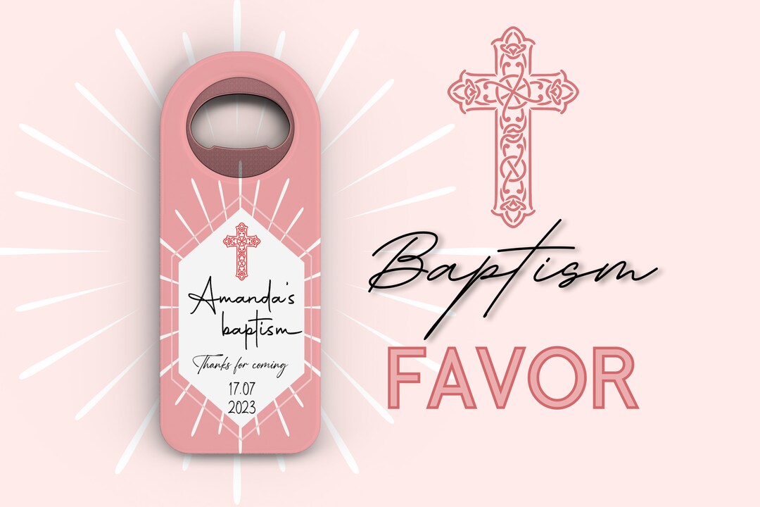Custom Bottle Opener for Baptism Favors Baptism Favors Etsy
