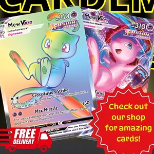 Pokemon-Karten-Lot Mew Vmax, Mew Vmax Hyper, Mew Fusion Strike, Pokemon TCG, Pokemon Sammelkarten, Pokemon Proxy-Karten, Pokemon Geschenke