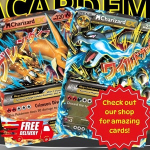 Pokemon Kaarten Lot Charizard Ex Holo, MCharizard Ex Evolutions, Pokemon TCG, Pokemon Collectible Cards, Pokemon Proxy Cards, Pokemon Gifts