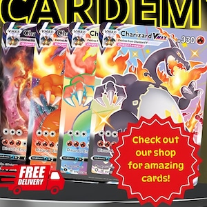 Pokemon-Karten-Lot Charizard Vmax, Charizard Champion's Path, Pokemon TCG, Pokemon-Sammelkarten, Pokemon-Proxy-Karten, Pokemon-Geschenke