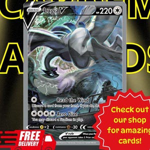 Pokemon Karte Lugia V Alternative Kunst, Lugia V Silbersturm, Pokemon TCG, Pokemon Sammelkarten, Pokemon Proxy Karten, Pokemon Geschenke