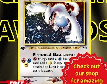 Pokemon Card Lugia 1st Edition Holo, Lugia Neo Genesis Pokemon Card Lugia 1st Edition Holo, Lugia Neo Genesis