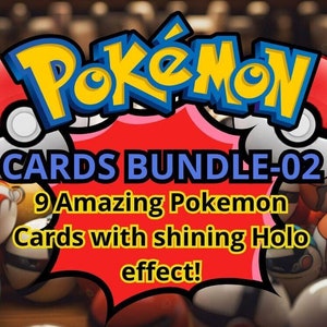 Pokemon Karten Bundle 02, Pokemon Shining Holo, Pokemon TCG, Pokemon Sammelkarten, Pokemon Proxy Karten, Pokemon Geschenke