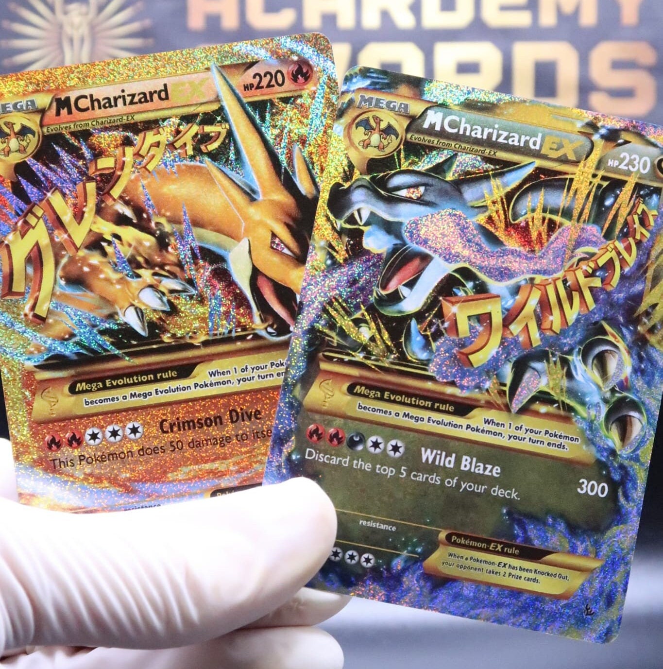 Pokemon Cards Lot Charizard Ex Holo, Mcharizard Ex Evolutions, Pokemon ...
