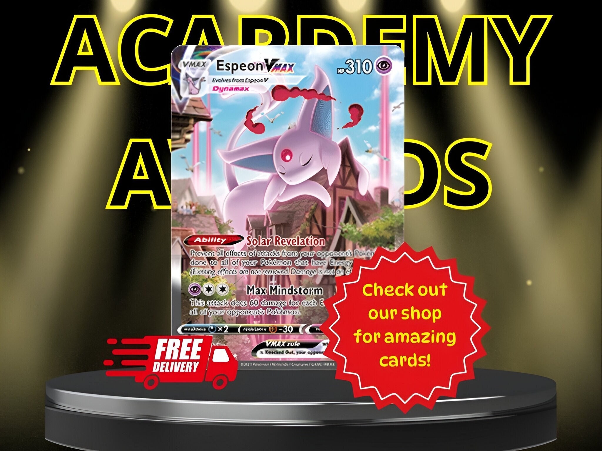 Pokemon Card Espeon Vmax Holographic, Espeon Vmax Fusion Pokemon Card Espeon Vmax Holographic, Espeon Vmax Fusion