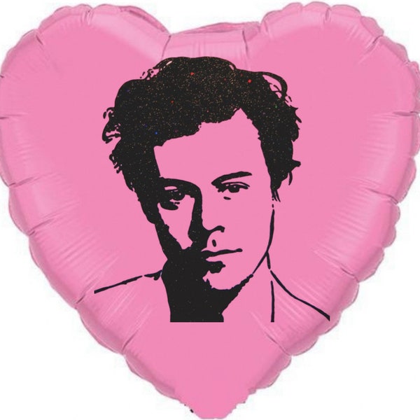 Harry Styles heart foil helium balloon birthday party decoration Personalised Message