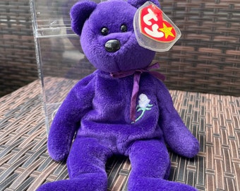 Rare 1997 Ty Princess Diana Beanie Baby P.E. Pellets NO Space TY 1997