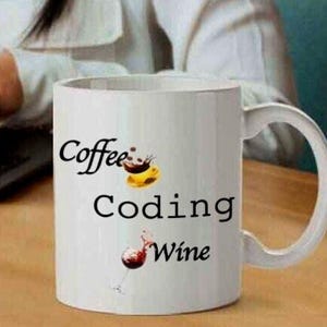 Coder Mug, Coffee, Coding, Wine, Programmer Gift imagem 1
