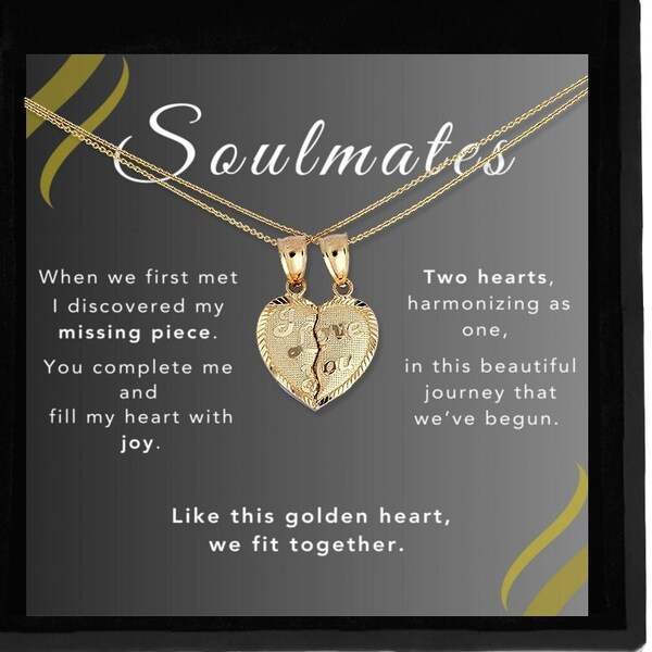 Couples Necklace Set Etsy