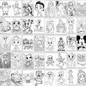 600+ Cartoon Coloring Fun page: Color Your Favorite Characters Today! Coloring Pages Kids of All Ages!