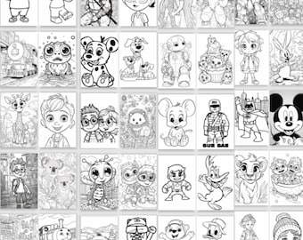 600+ Cartoon Coloring Fun page: Color Your Favorite Characters Today! Coloring Pages Kids of All Ages!