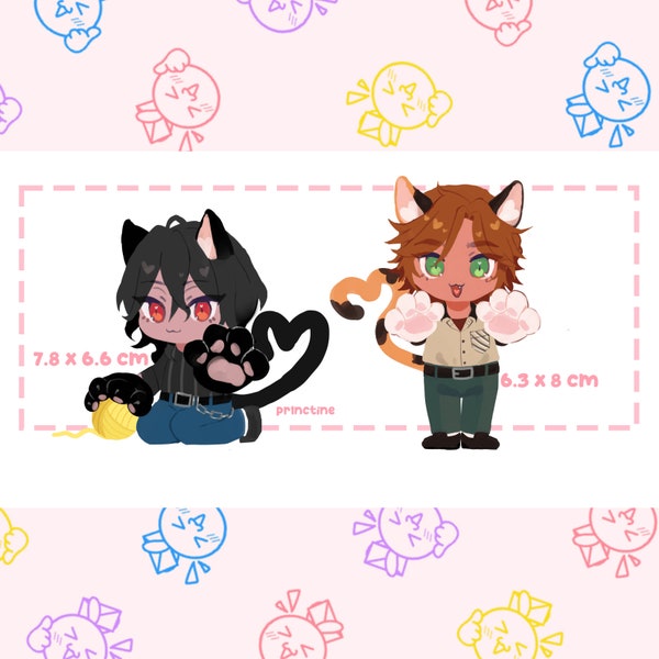 Rei Sakuma, Madara Mikejima Cat Boy stickers | Ensemble stars